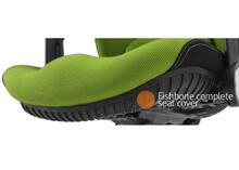 FISHBONE SEAT Ergonomic fishbone seat enhances the strength of the chair structure.