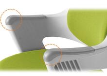ROUND ARMREST It provides the safety and comfort for the kids.